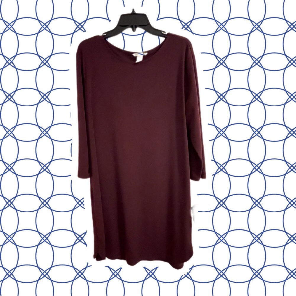 Mid length Maroon Business Dress